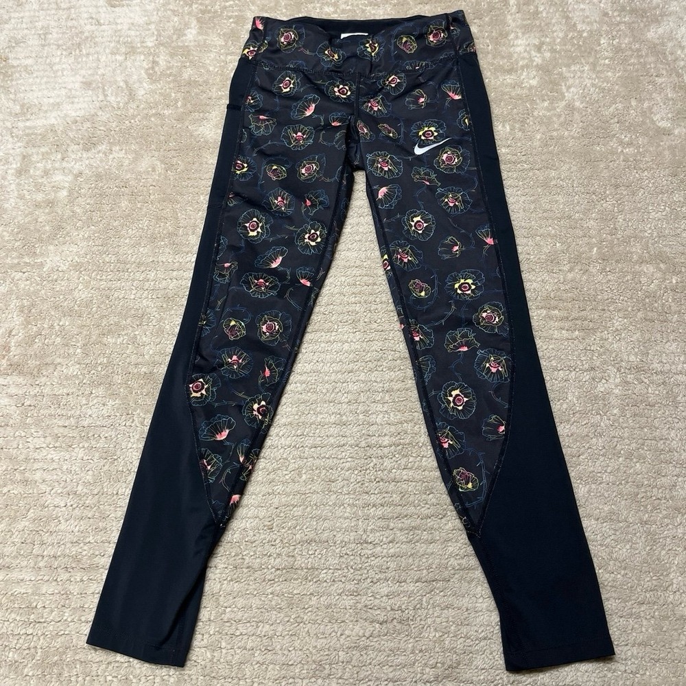 Medium - Nike Women's Racer Printed Running Leggings AJ6508 011